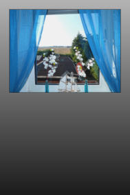 Ausblick aus dem Fenster mit Blick zur Fehmarnsundbrcke